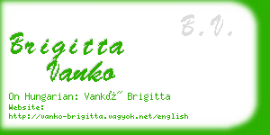 brigitta vanko business card